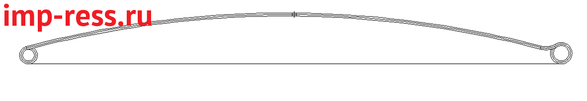 ISUZU D-MAX 2012-2020г рессора задняя  лист № 1 (коренной) в сборе  (Арт. IR 07-16-01в),