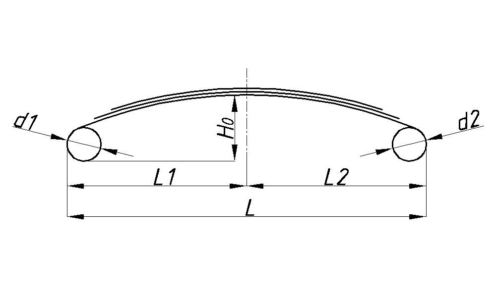 FUSO 5т рессора задняя с подрессорником (Арт. IR 05-01),