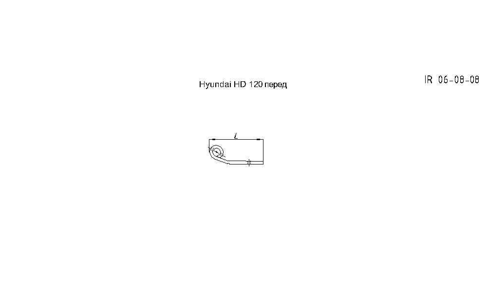 HYUNDAI HD 120 рессора передняя лист № 8 (Арт. IR 06-08-08),