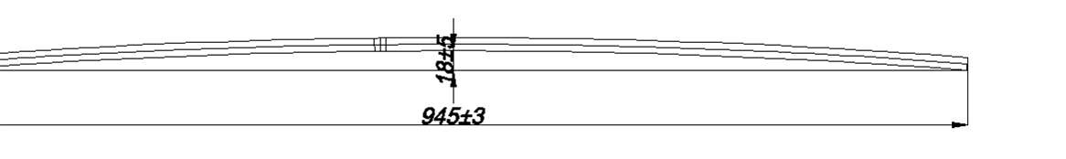 HYUNDAI PORTER  рессора задняя лист № 4 (Арт. IR 06-05-04),