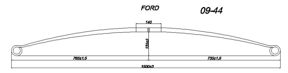 FORD лист коренной (№1)  (IR 09-44-01),