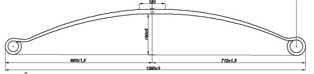 FORD CONNECT 2006 г. рессора задняя (Арт. IR 09-32),