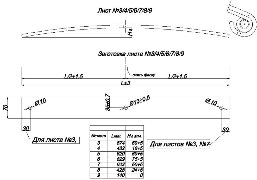 MITSUBISHI CANTER рессора задняя лист № 7 (Арт. IR 01-11-07)

Лист изготавливается из рессорной полосы сечением 70*14 мм

Длина листа 642 мм

Рессора имеет стандартную грузоподъемность

На все рессоры действует гарантия с момента покупки: полгода (6 месяцев),