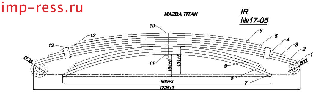 MAZDA TITAN  IR 17-05 ,