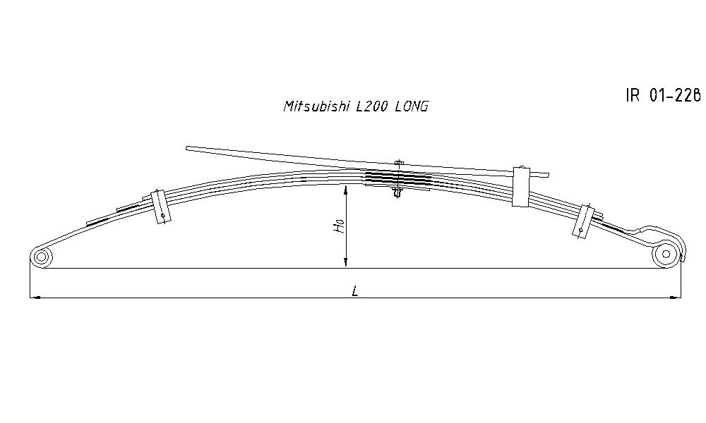 MITSUBISHI L 200  LONG рессора задняя в сборе (Арт. IR 01-22в)
Аналог рессоры для грузового автомобиля  Mitsubishi L200 обладают исключительной жесткостью и надежностью.,