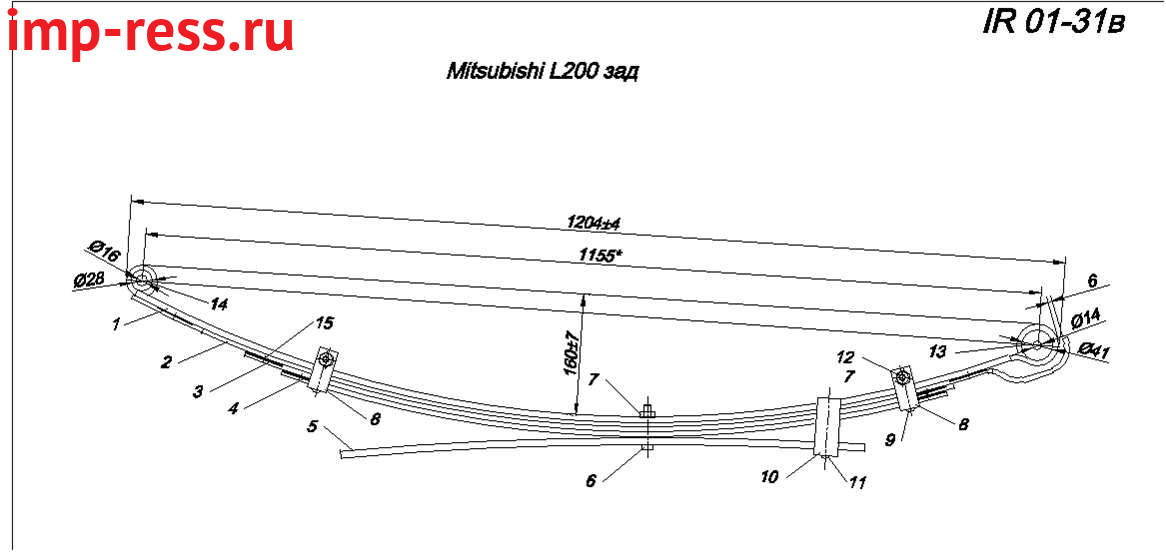 MITSUBISHI L200 2006-2014 .,      (. IR 01-31)
     .
              .
  ,    , ,  
   (4150A094/4150095/4150174/AD48807/MR992595/64009/6159211/MB515307),