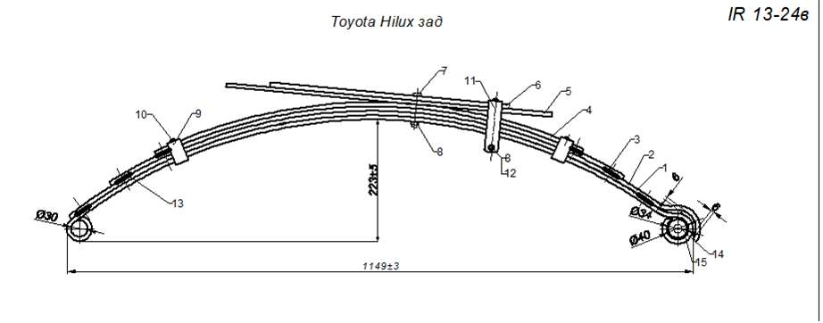 TOYOTA Hilux 1998-2004    (6- ) (IR 13-24),