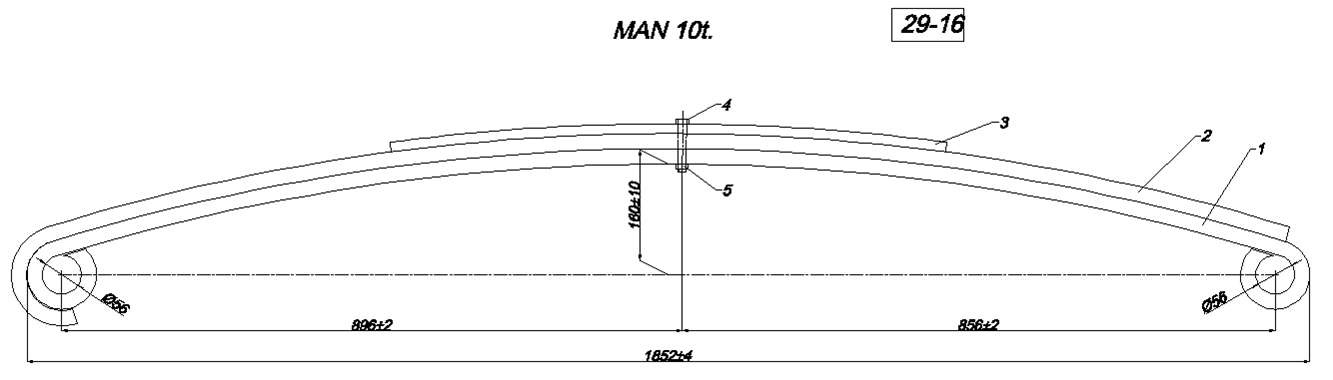 MAN 10т  рессора    IR 29-16,