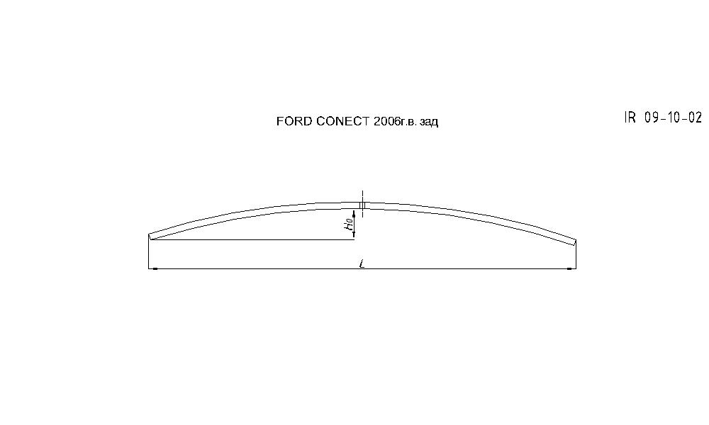 FORD CONNECT 2006 г. лист №2 (подкоренной) (Арт. IR 09-10-02),