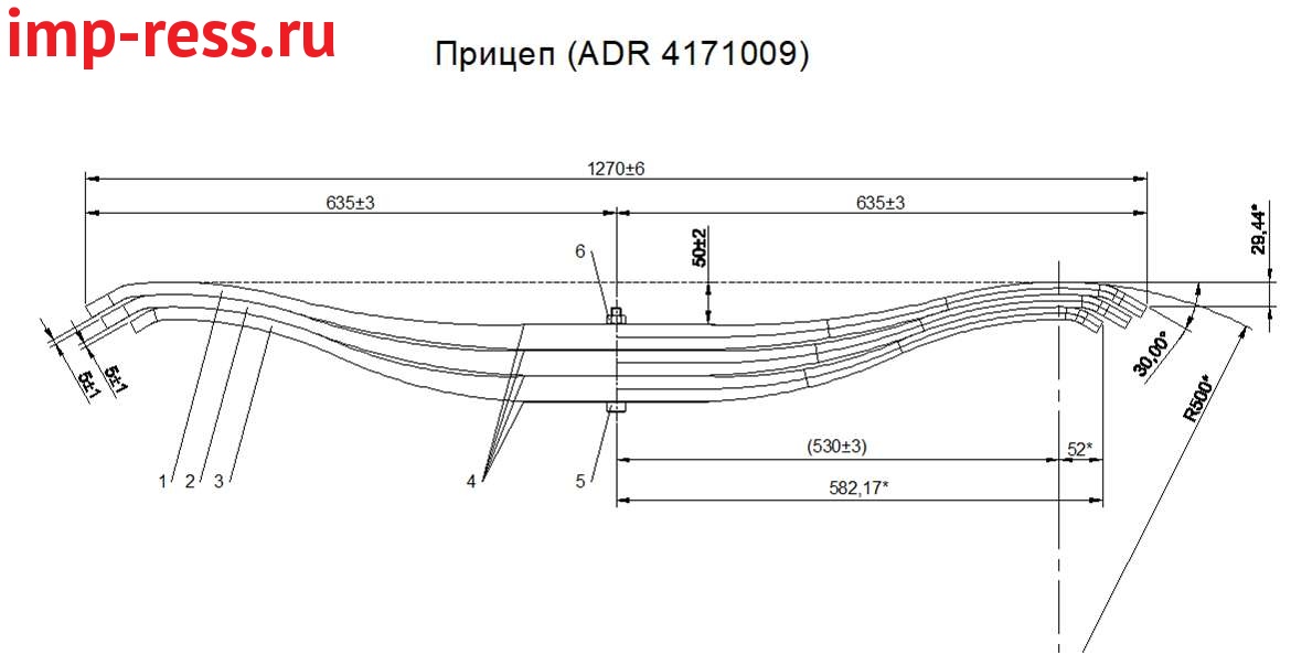 Рессора прицепа усиленная (аналог ADR 4171009) (IR 32-21)
Усиленный аналог рессоры ADR 4171009
Изготавливается из полосы 100*30*15 (в оригинала 100*27/13
Возможно изготовление отдельных листов.
,